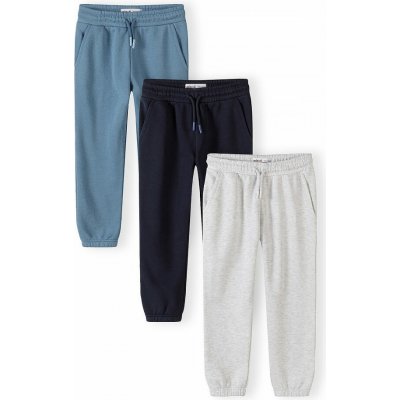 Minoti Tepláky slim-fit s elastickým pasem a stahovací šňůrkou 3pack 29FLEECE286 – Zboží Mobilmania