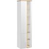 Koupelnový nábytek COMAD Vysoká závěsná skříňka - BAHAMA 800 white, bílá/lesklá bílá/dub votan