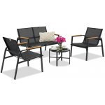 Garden Point Zahradní nábytek Moreno černý – Hledejceny.cz