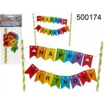 ootb.de Girlanda na dort Happy Birthday 20cm – Sleviste.cz