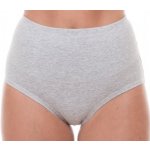 MST CLUB Dámské bavlněné stahovací kalhotky MST 7601 Šedá – Zboží Dáma