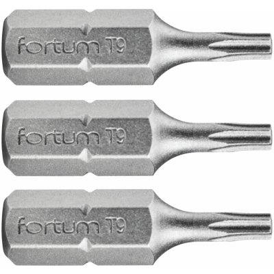 FORTUM hrot TORX, sada 3ks, T 9x25mm, S2 – Zboží Mobilmania