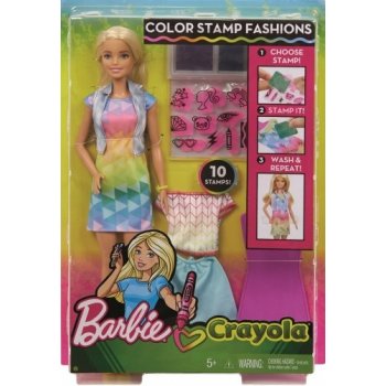 Barbie d.i.y. Crayola s módním potiskem běloška