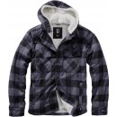 Brandit bunda Lumberjacket Hooded černá šedá