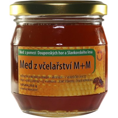 Včelařství M+M med tmavý 250 g – Hledejceny.cz