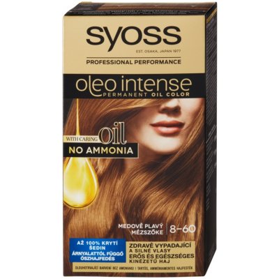 Syoss Oleo Intense Color barva na vlasy bez amoniaku 8-60 Medově plavý