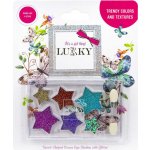 Lukky Dětské oční stíny se třpytkami a aplikátorem 6 odstínů hvězda na kartě – Zboží Mobilmania