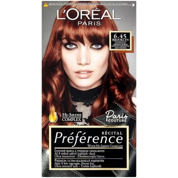 L'Oréal Préférence 6.45 intenzivní měděná hnědá