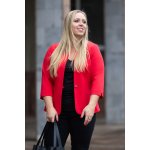 Magwa Krátké sako MAGDA Červená – Zboží Dáma