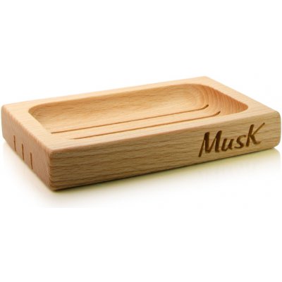 MusK dřevěná mýdlenka tvarovaná – Zboží Mobilmania