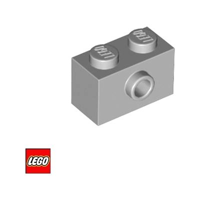 LEGO® 86876 Kostka 1x2 stad na jedné straně Světle-Šedá – Zboží Mobilmania