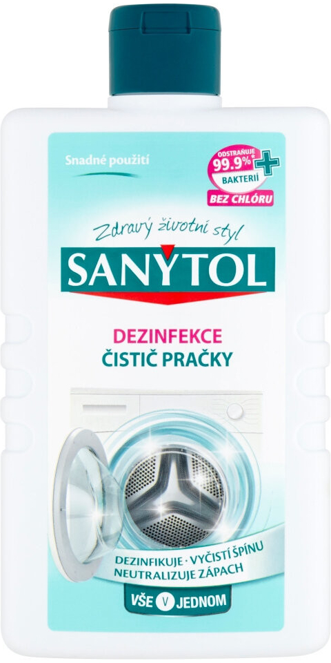 Sanytol dezinfekce čistič pračky 250 ml od 83 Kč - Heureka.cz
