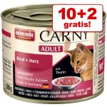 Carny Adult Kitten Hovězí & krůtí srdce 12 x 0,2 kg – Hledejceny.cz