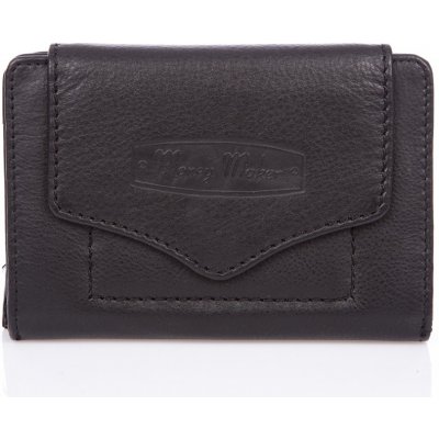 Money Maker Kvalitní dámská kožená peněženka 528B černá – Zboží Mobilmania