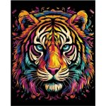vytvarnehracky.cz Malování na černé plátno 40 x 50 cm tygr – Zboží Dáma