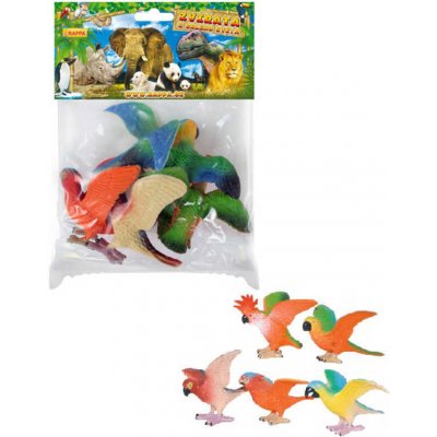Dudlu Papoušci set 5 ks plastové figurky zvířátka