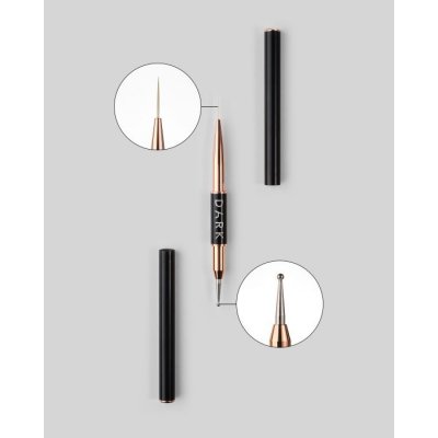 Dark Štětec oboustranný liner 13 mm + dots 2 mm – Zboží Dáma