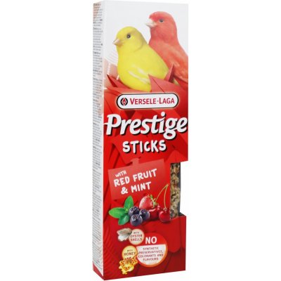 VERSELE-LAGA Prestige Sticks tyčinky Canaries Red Fruit & Mint 60g – Zboží Dáma