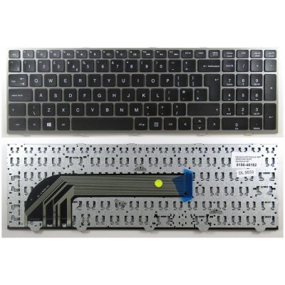 klávesnice HP Probook 4540 4540S 4545 4545S černá/stříbrná UK