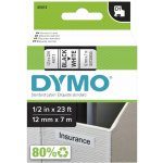 Dymo 45013 černý tisk/bílý podklad, 7m, 12mm – Zboží Mobilmania