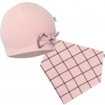 New Baby Kojenecká čepička s šátkem na krk Missy šedá – Zboží Dáma