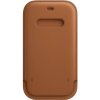 Pouzdro a kryt na mobilní telefon Apple Apple iPhone 12 mini Leather Sleeve with MagSafe Saddle Brown MHMP3ZM/A