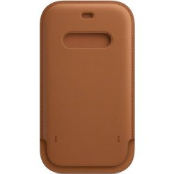 Apple iPhone 12 mini Leather Sleeve with MagSafe Saddle Brown MHMP3ZM/A