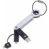 Přívěsky na klíče Troika přívěsek na klíče CBL01 SI WALKER SILVER USB stříbrná