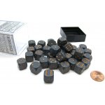 Chessex Sada 36 kostek D6 12 mm tmavě šedá/měděná – Zboží Živě