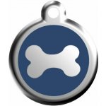 Red Dingo známka Bone Navy Kost modrá M 30 mm – Zboží Mobilmania