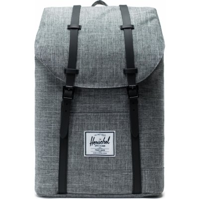 Herschel Retreat Raven Crosshatch black 19,5 l – Zboží Mobilmania