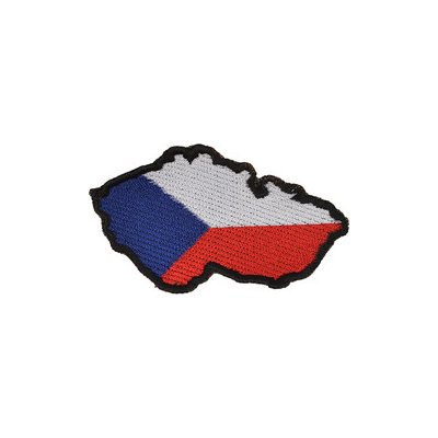 Nášivka MAPA ČR uvnitř stání vlajka - BAREVNÁ – Zboží Mobilmania