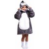 Dětská deka Cozy Noxxiez CH303 Tučnák hřejivá televizní mikinová deka s kapucí