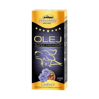 Vitar Veterinae Lněný olej 200 ml 5x – Hledejceny.cz