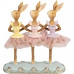 Clayre & Eef Dekorace tančící králíčci v sukýnkách - 23*8*25 cm – Hledejceny.cz