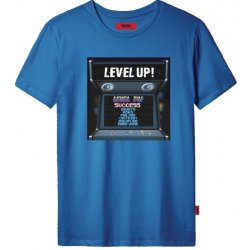 John Frank pánské tričko JFTCOOL30 level up modrá