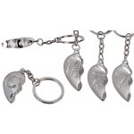 Přívěsek na klíče půl srdce písmeno E – Zboží Dáma