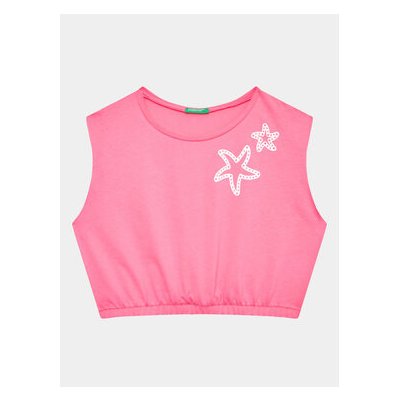 United Colors Of Benetton sada T-shirt a šortky 3096CK007 růžová