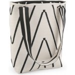 Textilní taška kabelka 36x34 cm 1 krémově bílá – Zboží Dáma