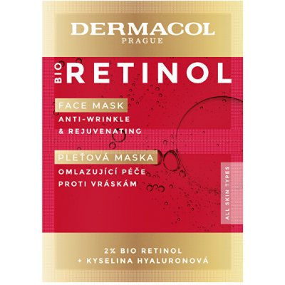 Dermacol Bio Retinol Face Mask Pleťová maska 2 x 8 ml – Zboží Dáma