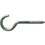 Hák se závitem do dřeva 6x100, nerez A2 – Zboží Mobilmania