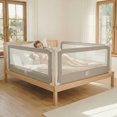 Monkey Mum Zábrana na postel Popular 200 cm tmavě šedá design – Zboží Dáma