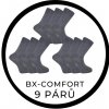 Bambox MEGAPACK 9párů BX-COMFORT české kvalitní bambusové ponožky