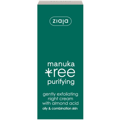 Ziaja Manuka Tree Purifying jemně exfoliační noční krém 50 ml – Zboží Mobilmania