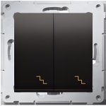 Simon Kontakt 54 Premium Antracit schodišťový dvojnásobný modul šroubové koncovky, DW6/2.01/48 – Hledejceny.cz