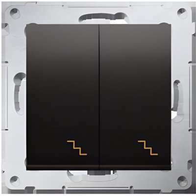 Simon Kontakt 54 Premium Antracit schodišťový dvojnásobný modul šroubové koncovky, DW6/2.01/48 – Hledejceny.cz