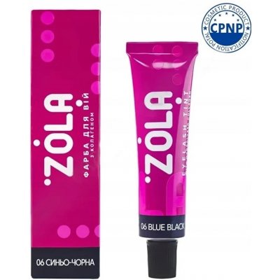 Zola barva na obočí s kolagenem 06 Blue Black modro-černá 15 ml – Zboží Dáma