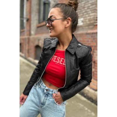 Diesel L-Saskia Jacket černá – Zboží Mobilmania