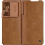 NILLKIN QIN LEATHER Samsung Galaxy Z Fold 5 5G hnědé – Zboží Živě