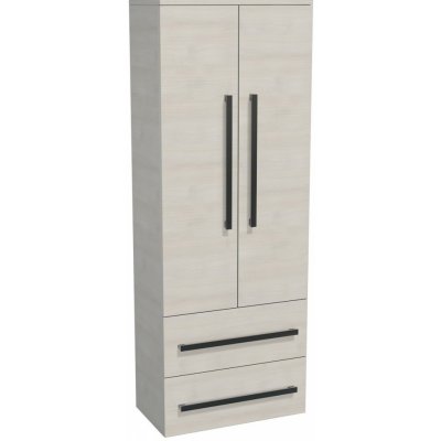 Naturel Koupelnová skříňka vysoká Cube Way 60x163x33 cm dub chamonix CUBE2V60DC – Zboží Mobilmania